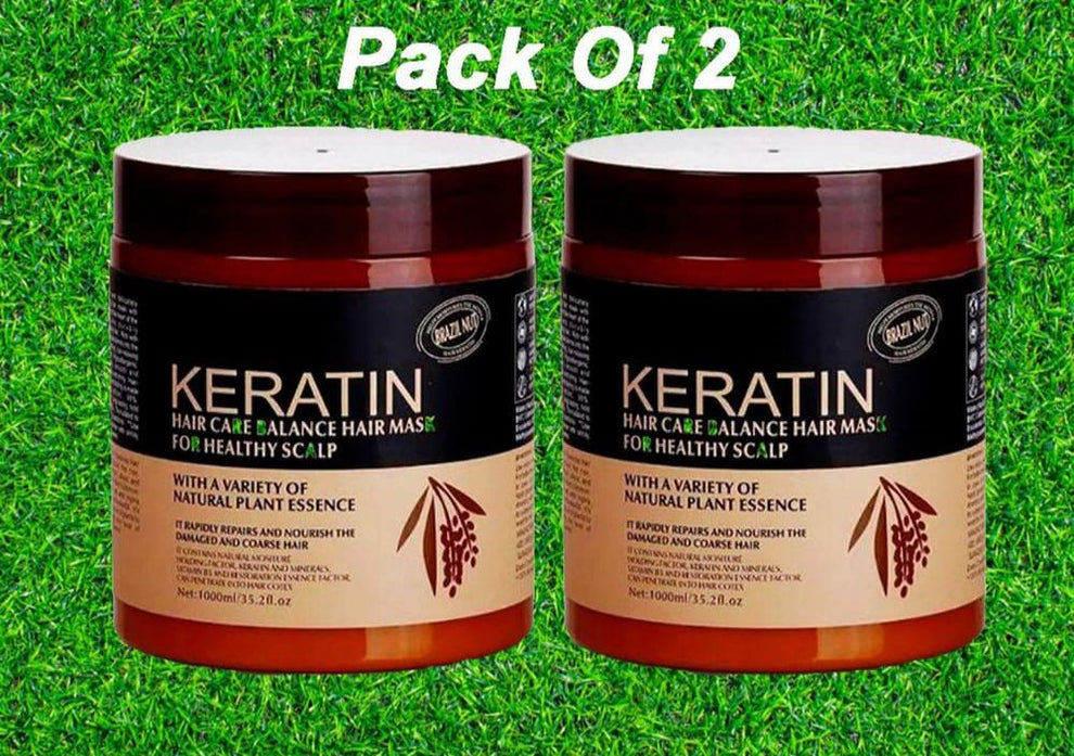 Buy 1 Get 1 FREE Keratin Hair Mask – Deep Repair & Smooth Hair Treatment (Pack of 2)