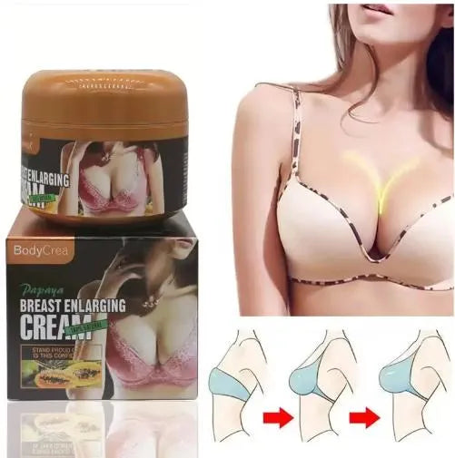 )
Papaya Breast Massage Cream for Firm & Smooth Skin | Natural Moisturizing Body Care Cream | 100% Natural Formula
