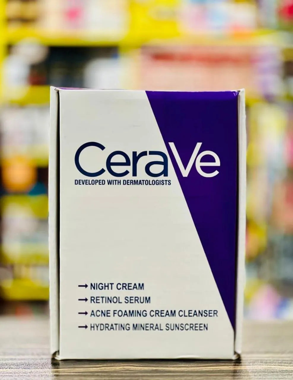 CeraVe Skincare Collection – Acne Foaming Cleanser, Retinol Serum, Skin Renewing Night Cream & Hydrating Mineral Sunscreen SPF 50 | Original CeraVe Products